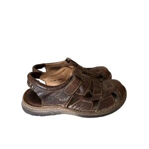 BORN Brown Leather Fisherman Sandals Mens Size 11 Heritage Trails Hiking Comfort